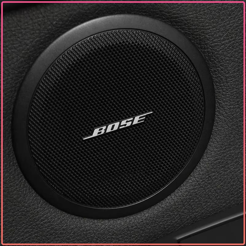 Badge Logo Lettere BOSE alluminio 3D adesivo per autoradio auto Per BMW M Renault Toyota Ford Skoda Opel Mitsubishi Hyundai Tesla