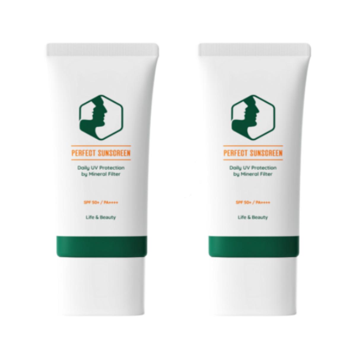 

Мужской солнцезащитный крем Lala Perfect, минеральный (Физический) Защита от УФ-лучей, Отбеливание и Уменьшение морщин, Без белого налета, 50 г × 2 шт.