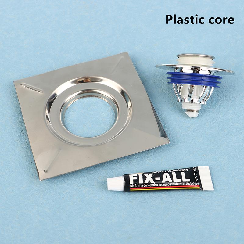 

Всплывающий напольный слив для ног Квадратный душевой слив Слив для ванной комнаты Всплывающий напольный слив Слив для раковины Пробка Педаль Ножной толкатель Нажимной слив для ванны Пробка Plastic core