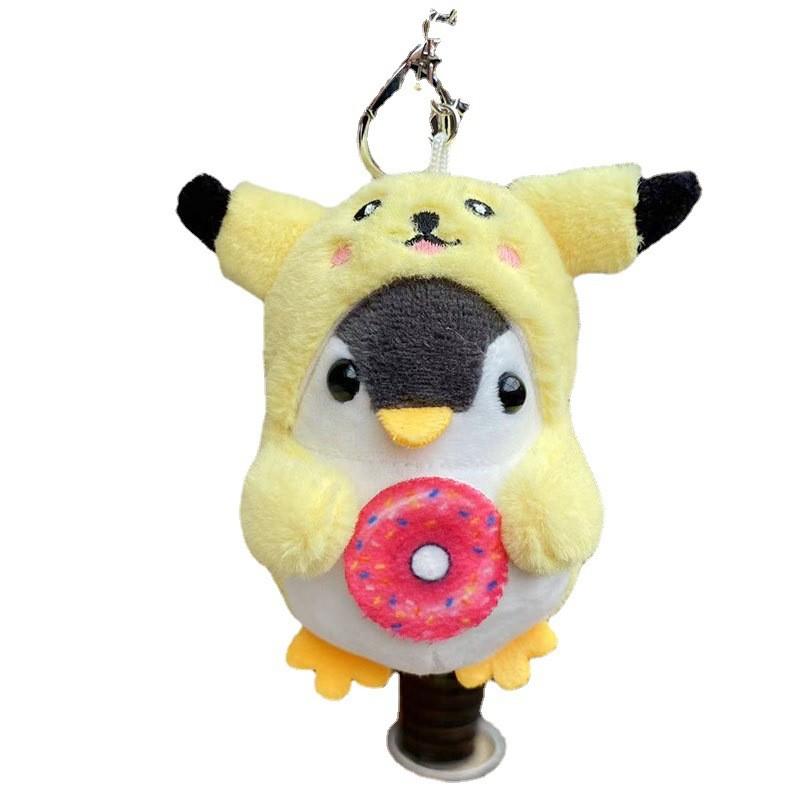 Penguin Whimsical Plush Keychain Decoration Perfect For Kids Bags And Machines Doll