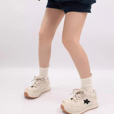 Scarpe platform brutto-carine da star Forrest Gump da donna 2025 nuova moda versatili lucide sportive tempo libero pane scarpette bianche