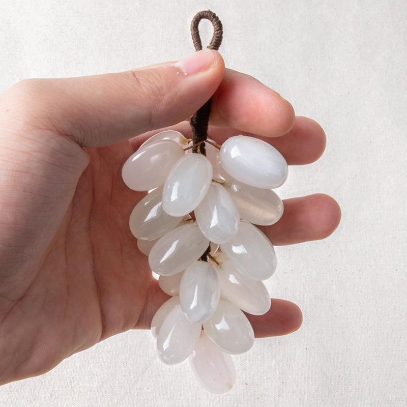 

Резьба по камню Натуральный мрамор Виноград Декор Охладитель для винных бутылок для дома, кухни, бара, настольное украшение, уникальная идея для подарка