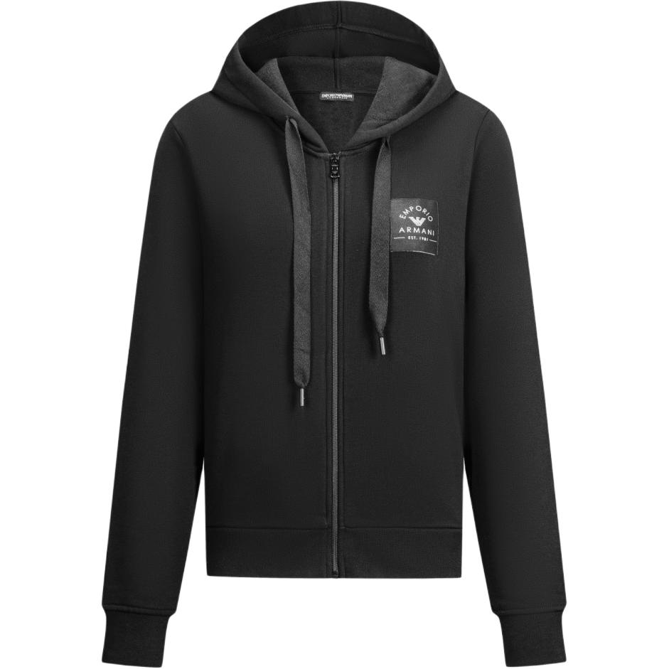 

Emporio Armani Худи с вышитым логотипом FW24 Женские топы Черный 164635-4F265-00020 XS