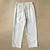 Men's Summer Thin Cotton & Linen Chinese Style Casual White Pants