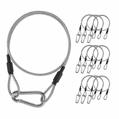 Stainless Steel Security Cable Flexible Hanging Buckle Rope Luggage Lock Cable  for Stage Light