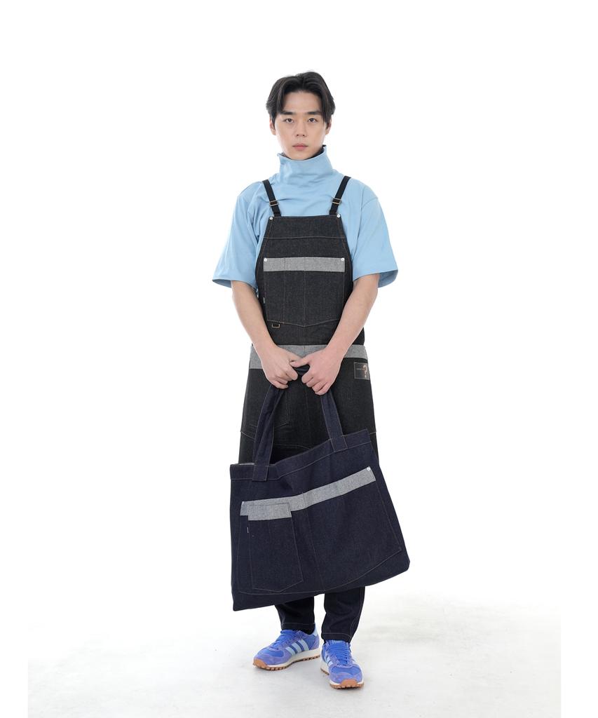Saintcrew Walker & Builder Mega Big Denim Shoulder Bag Wbm-109 Indigo Brs