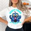 Camiseta Casual Holgada Moda Estampada Manga Corta Cómoda para Mujer