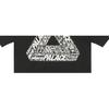 Palace Ultimo Series Tri-Text T-Shirt With 3D Triangle Logo Print Unisex Tops Black PAL-FW22-451