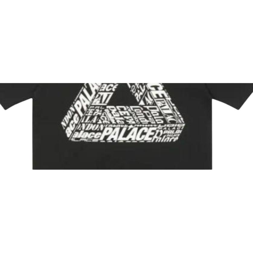 Palace Ultimo Series Tri-Text T-Shirt With 3D Triangle Logo Print Unisex Tops Black PAL-FW22-451