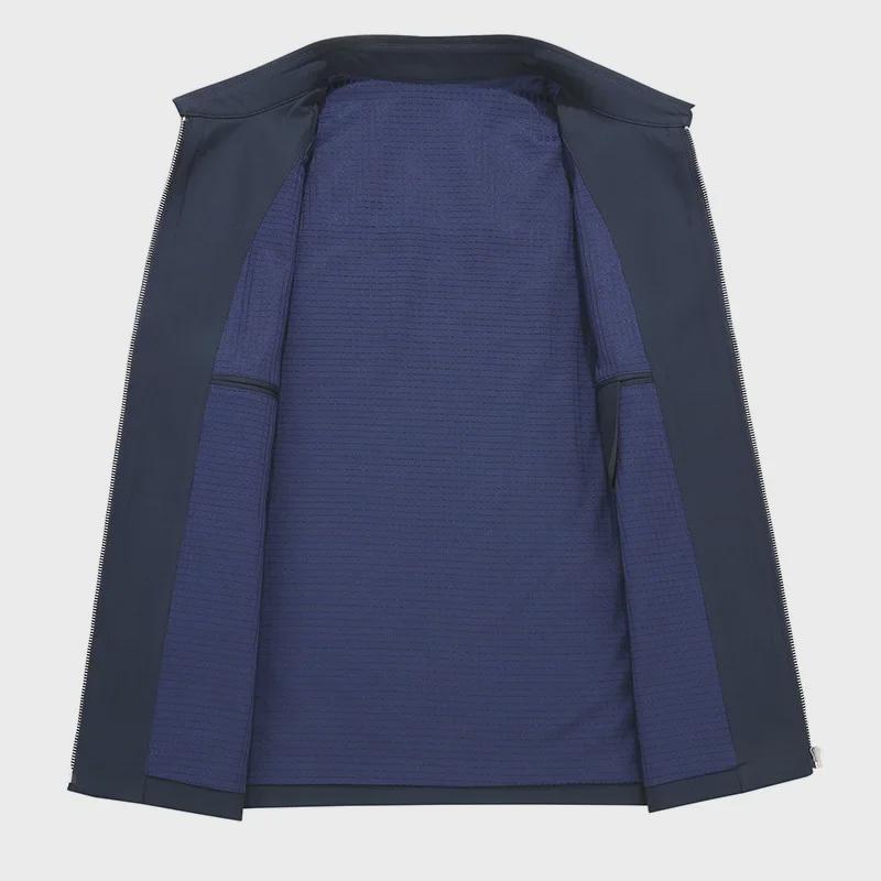 Kurtka męska casualowa w średnim wieku w dużym rozmiarze - płaszcz z dużymi klapami dla osób dużych i wysokich