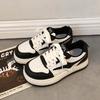 Printemps et automne 2024 nouvelle version coréenne ins plateforme chaussures blanches femmes bout rond à lacets décontracté étudiant sport chaussures de skate