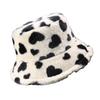 Fashionable Love Pattern Bucket Hat for Various Head Size Winter Autumn Thicken Fisherman Hat Headpiece for Casual Wear