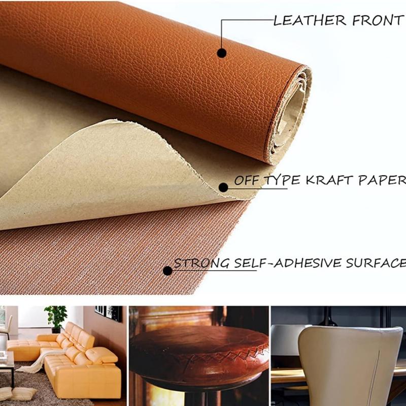 35x50cm Leather Repair Patch Self-Adhesive Leather Tape for Furniture Sofas Car Seats Chair Couches Jackets Decorative Home