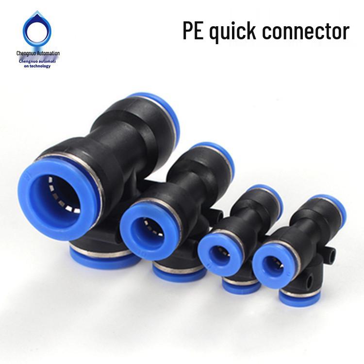 Imperial Pneumatic Quick-Connect Air Hose Tee Connector - PY PE 5/16, 1/4, 3/8, 1/2