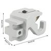 Awning Lower Rafter Claw High Strengrth Powerful Support Satin Aluminum Awning Rafter Claw  Resistant for RV Awning