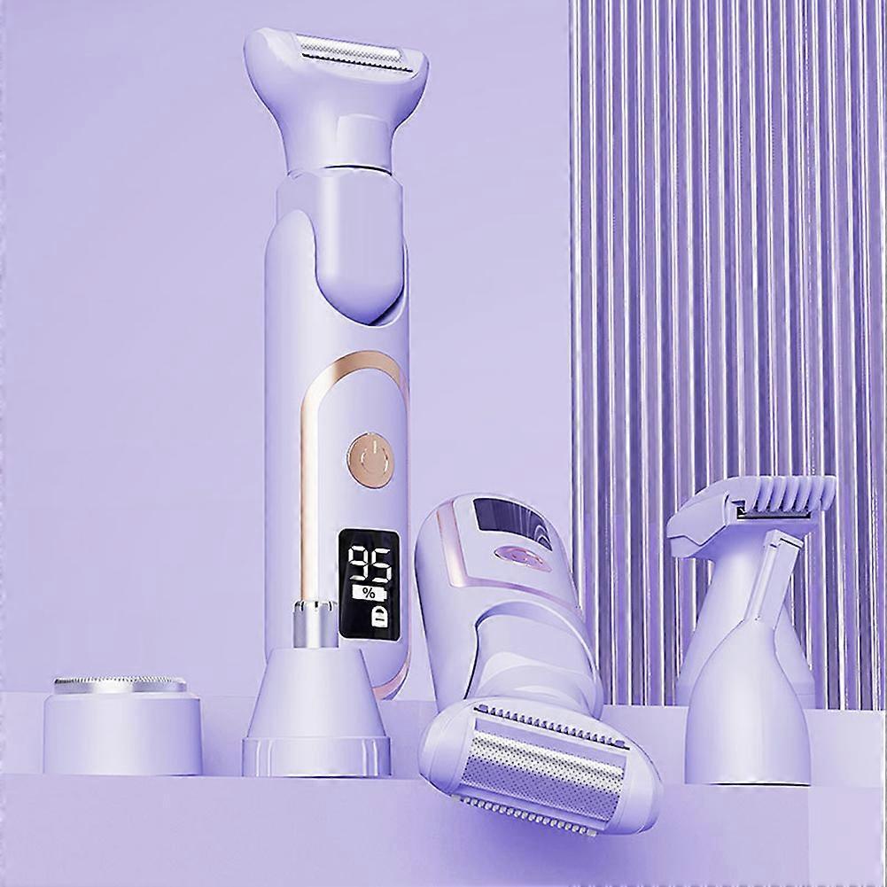 Women Epilator 5 in 1 Electric Cordless Hair Shaver Portable Painless Razors for Face Bikini Trimmer