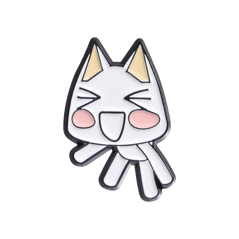 

Smiley Trendy Cartoon Cat Brooch Vibrant Colorful Design Ideal For Wear Casual QHXZ291