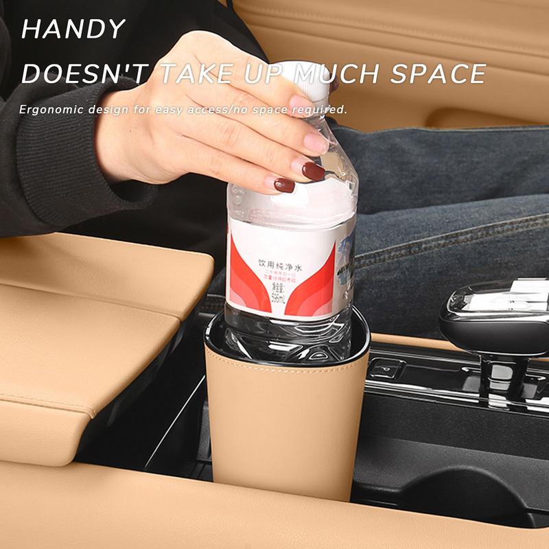 Car Trash Cup Leakproof Automobile Garbage Bucket Door Pocket Garbage Bin Multipurpose Small Trash Can For Car Studio And Home