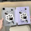 Cartoon Black Cat Y-Fold Holder Cover Tablet Case For iPad Air 4 5 M3 M2 1 2 M4 11inch Pro 2025 Mini 6 7 Pro 11th 10th 9th 8th