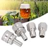 Stainless Steel G1/2in Thread Quick Connector Beer Barrel Connector Adapter Home Brew Fitting