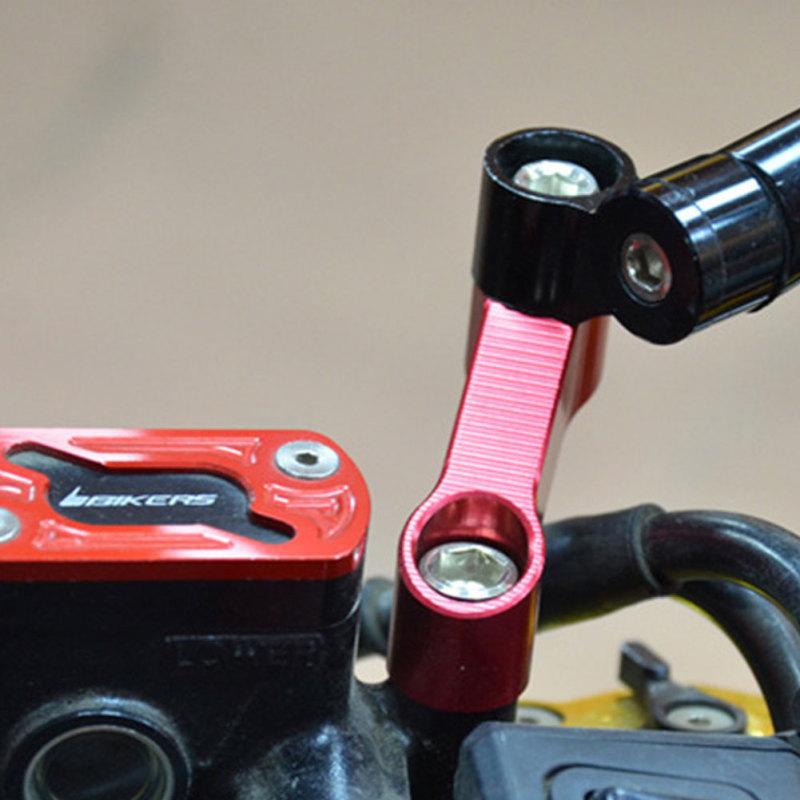 1 para uniwersalnych lusterek wstecznych motocyklowych rozszerzenie Riser Extend Adapter zmodyfikowane akcesoria