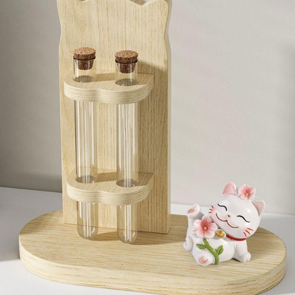 Handmade Cat Hair Storage Box Wooden Pet Memorial Ornament for Puppy Kitty Rabbits