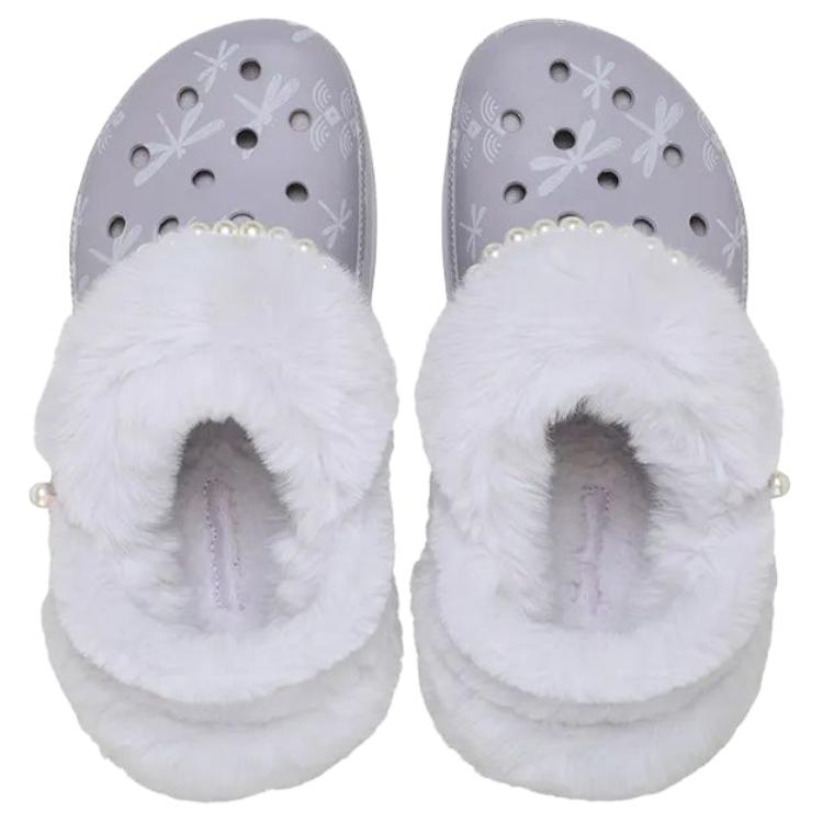 Crocs Little Whale Pear Blossom Fashion Versatile Clogs Women Clogs Mist-Purple 211977-5PS