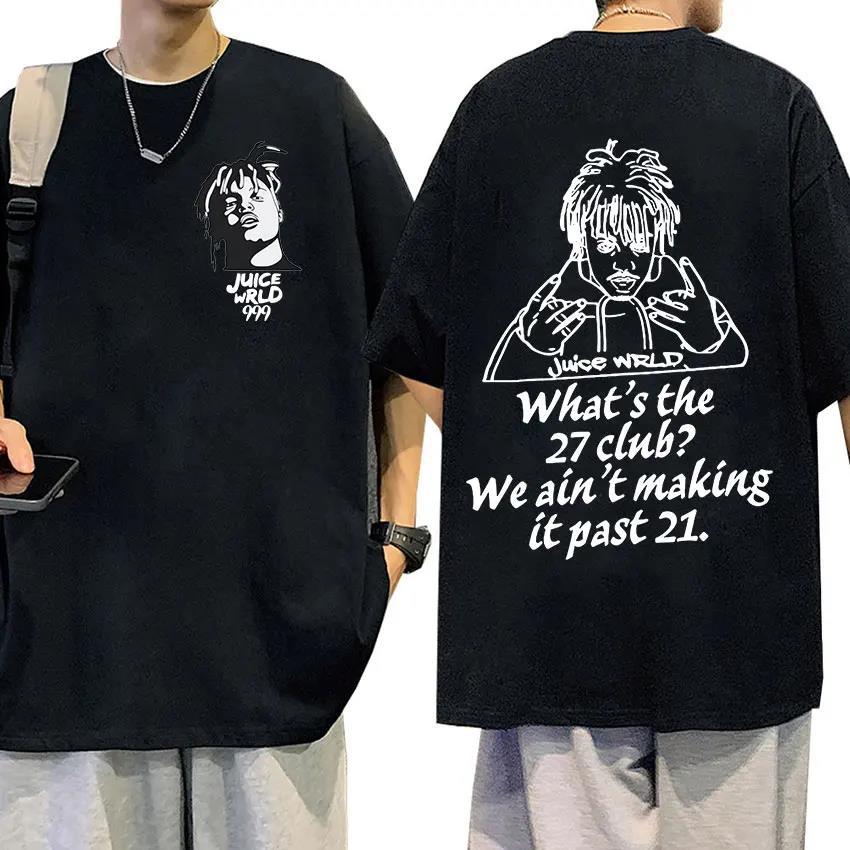 Rapper Juice Wrld 999 Short T Shirt Men's Women's Letter Printed Tshirts Y2k Casual Fashion Sportswear Summer Quick Dry Clothing