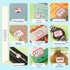 Deli Red Border Self-Adhesive Label Stickers