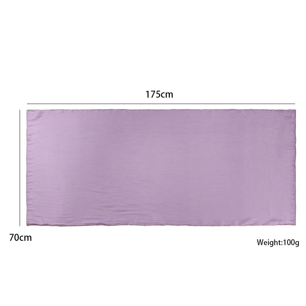 High Qulaity Solid Color Silk Scarf Unilateral golden chain Shining Sunscreen shawl Long Soft Chiffon Hijab Veil Outdoor