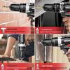 Dual Speed Industrial-Grade Cordless Impact Drill, Rechargeable Electric Screwdriver with Lithium Battery for Household and Multifunctional Use