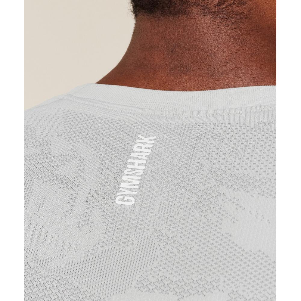 Gymshark Geo Seamless T shirT lighT Grey Smokey Grey A5a2d Gb8v
