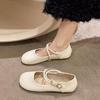 Women's Spring Summer Dress Flat Shoes Fairy Style Soft Sole Simple Comfortable Versatile Gentle Women's Single Shoes
