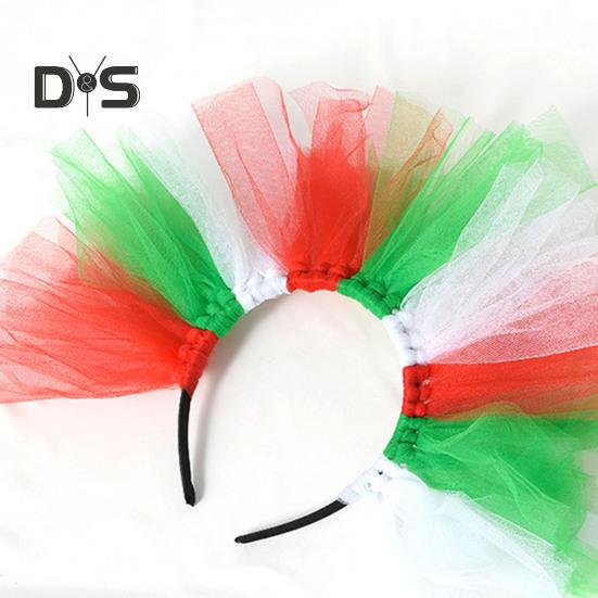 Mardi Gras Glitter Headband for Women Carnival Hairband Costume Accessories Mesh Hair Clip Headpiece for Women Children