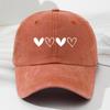 Soft And Heart-Shaped Design Adjustable Retro Unisex Baseball Cap Outdoor Sports Fishing Camping Fashionable Hat