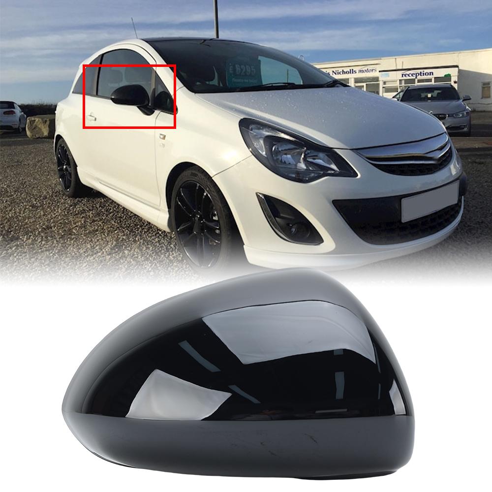 

1 шт. Накладки на корпуса боковых зеркал для Vauxhall Opel Corsa D E 2006-2019 Черные Накладки на корпуса зеркал заднего вида Автомобильные аксессуары