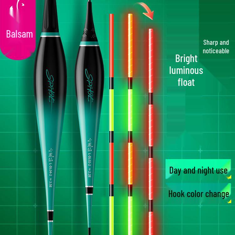 

Luminous Dual-Use Color-Changing Float: Highly Sensitive, Eye-Catching Bite Indicator for Shallow Water Carp Fishing. Single float, No color change, 1 battery