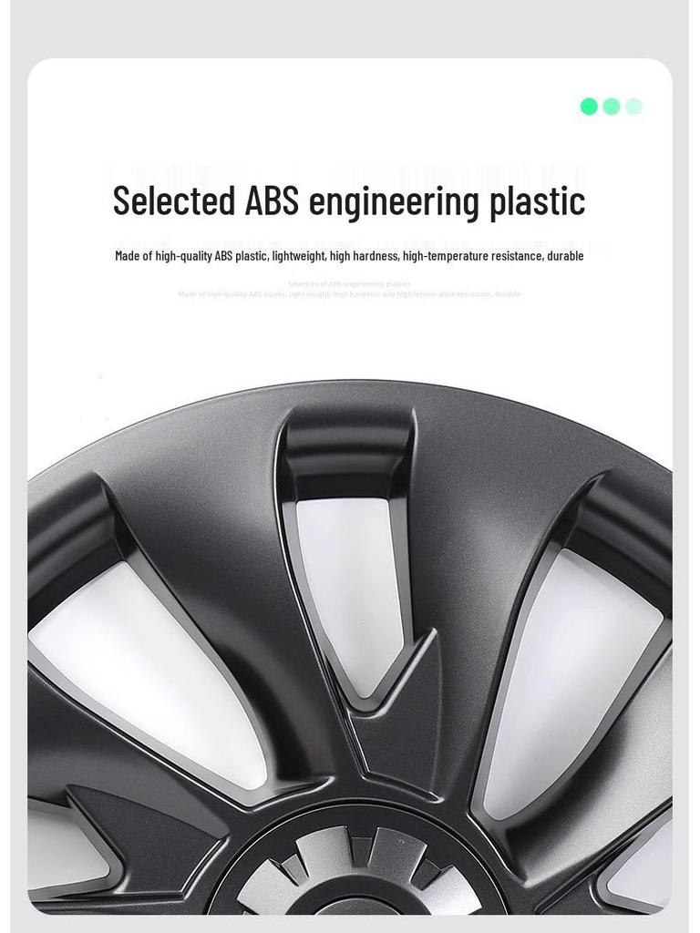 Tesla Model Y/3 19-Inch Hubcap Full-Coverage Tire Protection & Accessory.