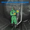 Gants de travail - AIMOONSA - Lot 5 paires - Jaune - Résistant aux produits chimiques - Antidérapants - Taille L