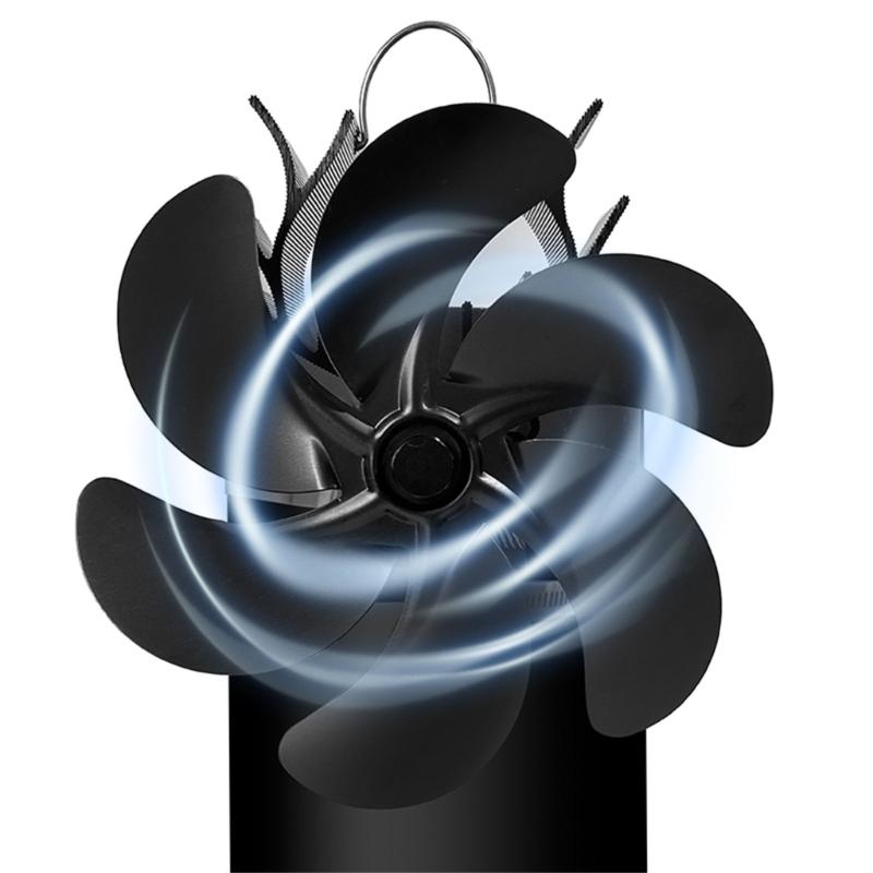 Heat Powered Stove Fan Fireplace Fan Efficient Heat Distribution for Cozy Homes for Various Heating Devices Long lasting