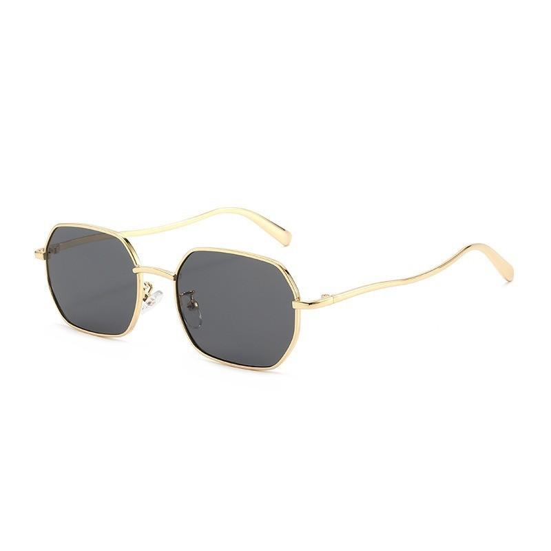 Hip Hop Geometric Sunglasses With Uv400 Protection For Outdoor Fashion Lovers