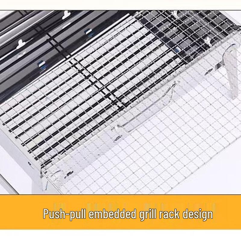 Portable Stainless Steel Charcoal BBQ Grill