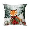 Christmas Style Small Animals Pillowcase Bedroom Sofa Cushion Cover 100% Polyester Living Room Cushion Pillowcase Home Decor