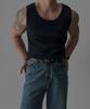 Baulopeulodeogteu Ribbed Knit Sleeveless [Navy]