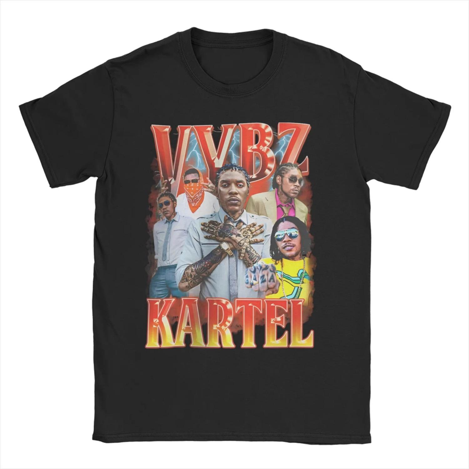 

Rapper Vybz Kartel T-Shirt Summer 100 Cotton T-Shirts for Man Novelty Printed Tshirt Short-Sleeved Funny Top Tees S разноцветный