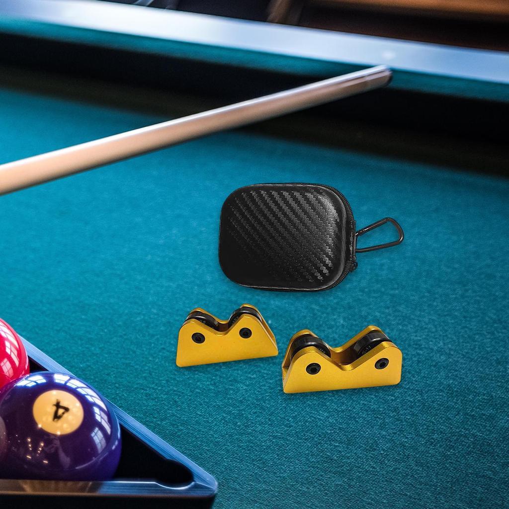 2 Pieces Billiard Cue Straightness Checker Checking Tools Aluminum Alloy Billiards Accessories Pool