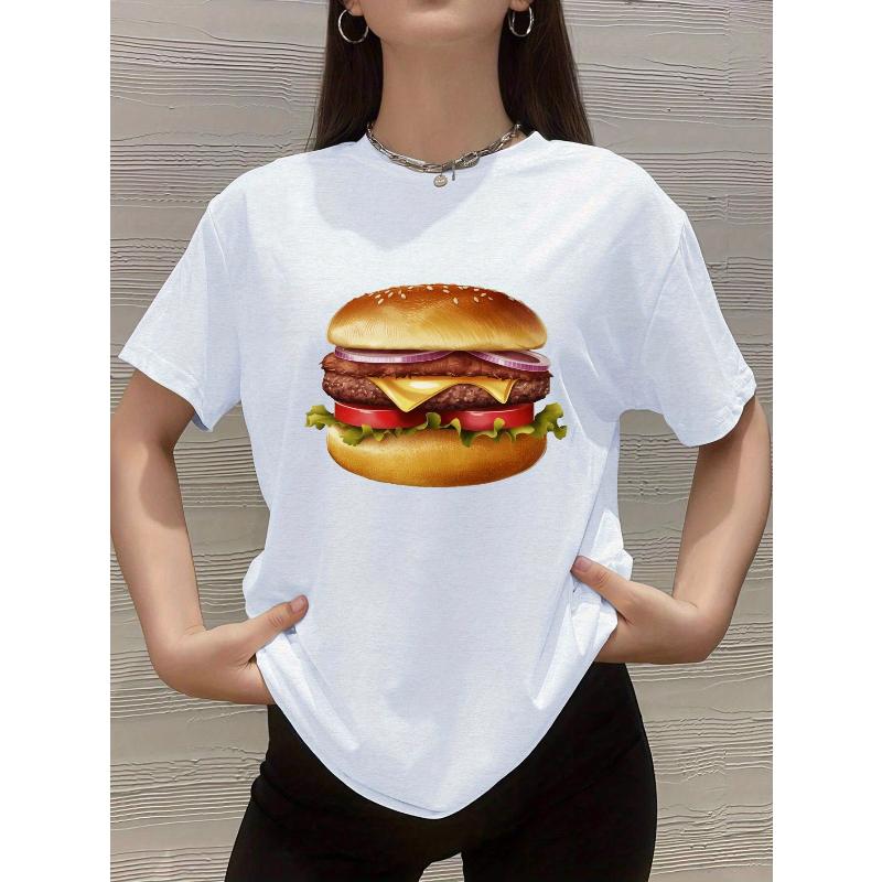 

Polyester Women s Loose Fit T-Shirt, Short Sleeve, Casual Summer Tee for Everyday Use XXL білий