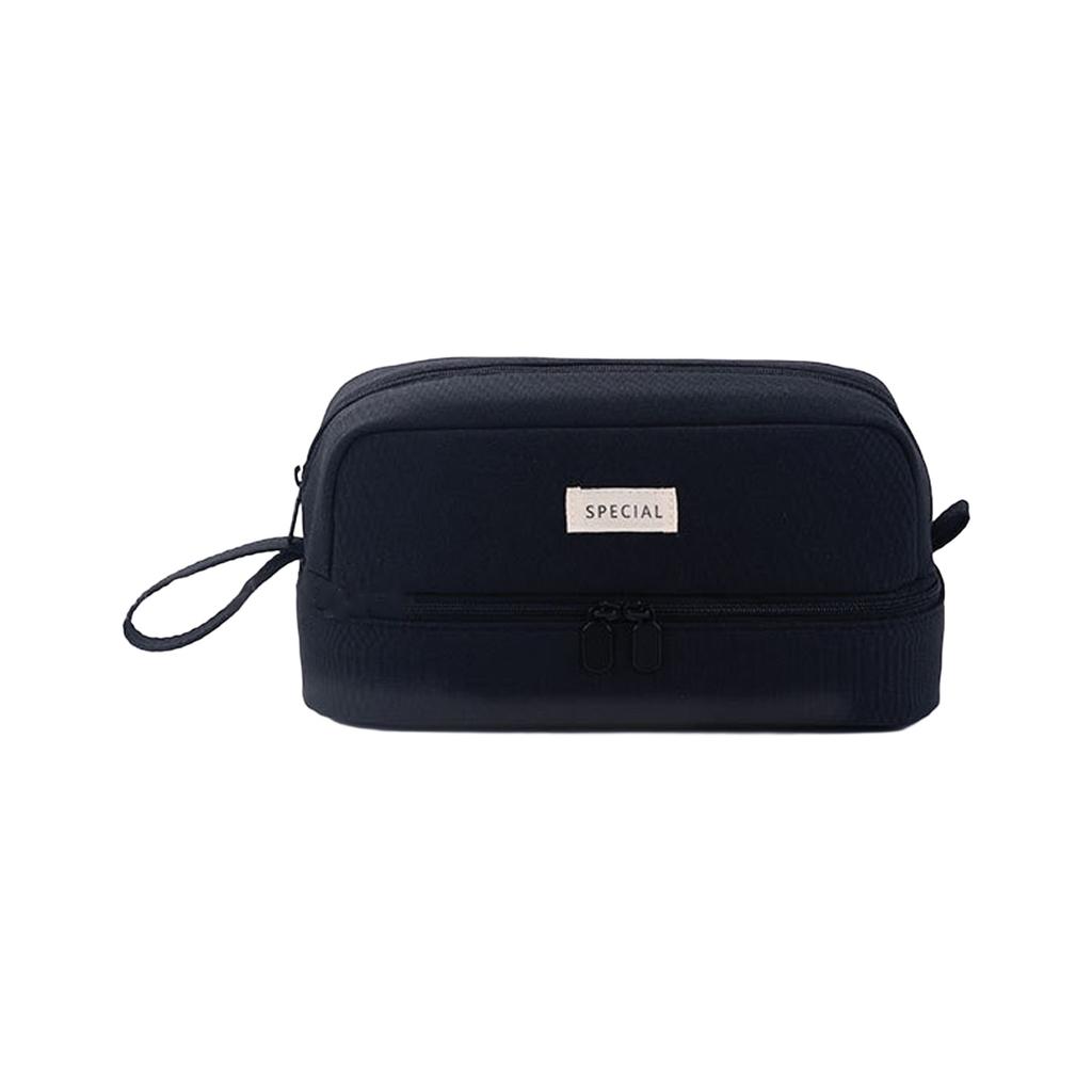 Estuche de Gran Capacidad Doble Capa Bolsa para Lápices Bolsa de Papelería para Niñas Niño