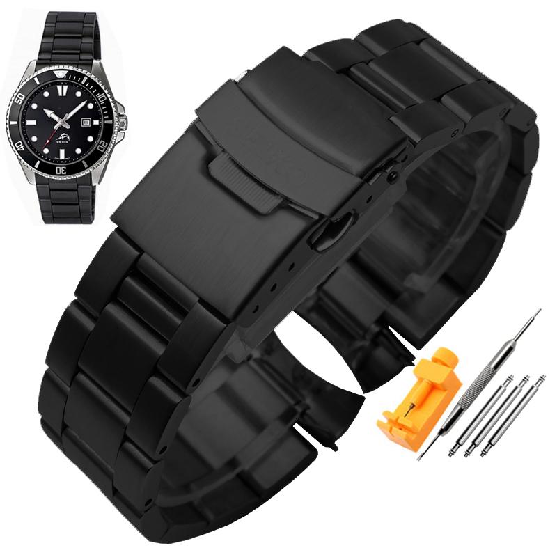 Para Casio MDV106-1A MDV-107 MTP-VD01 MDV-106D Correa Pulsera de Acero Inoxidable Pulsera Metálica 20mm 22mm Correa de Repuesto para Reloj