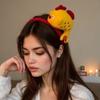 Cute Carp Design Hairband Soft Plush Elastic Headbands Hair Ornament For Kids Girls Women Daily Use Party Accessories